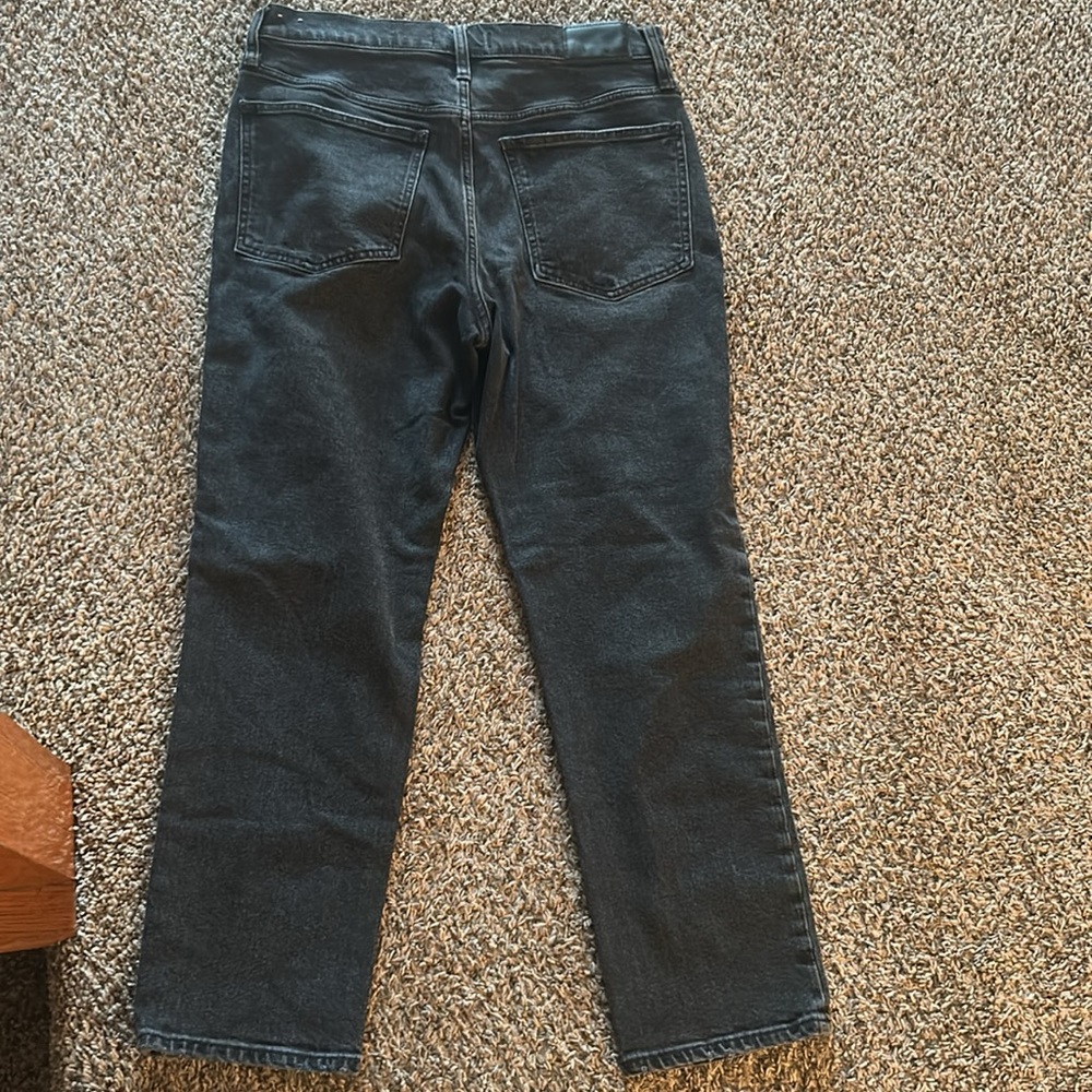 Madewell Dark wash Perfect vintage denim black jeans size 30 ladies straight - Picture 12 of 12